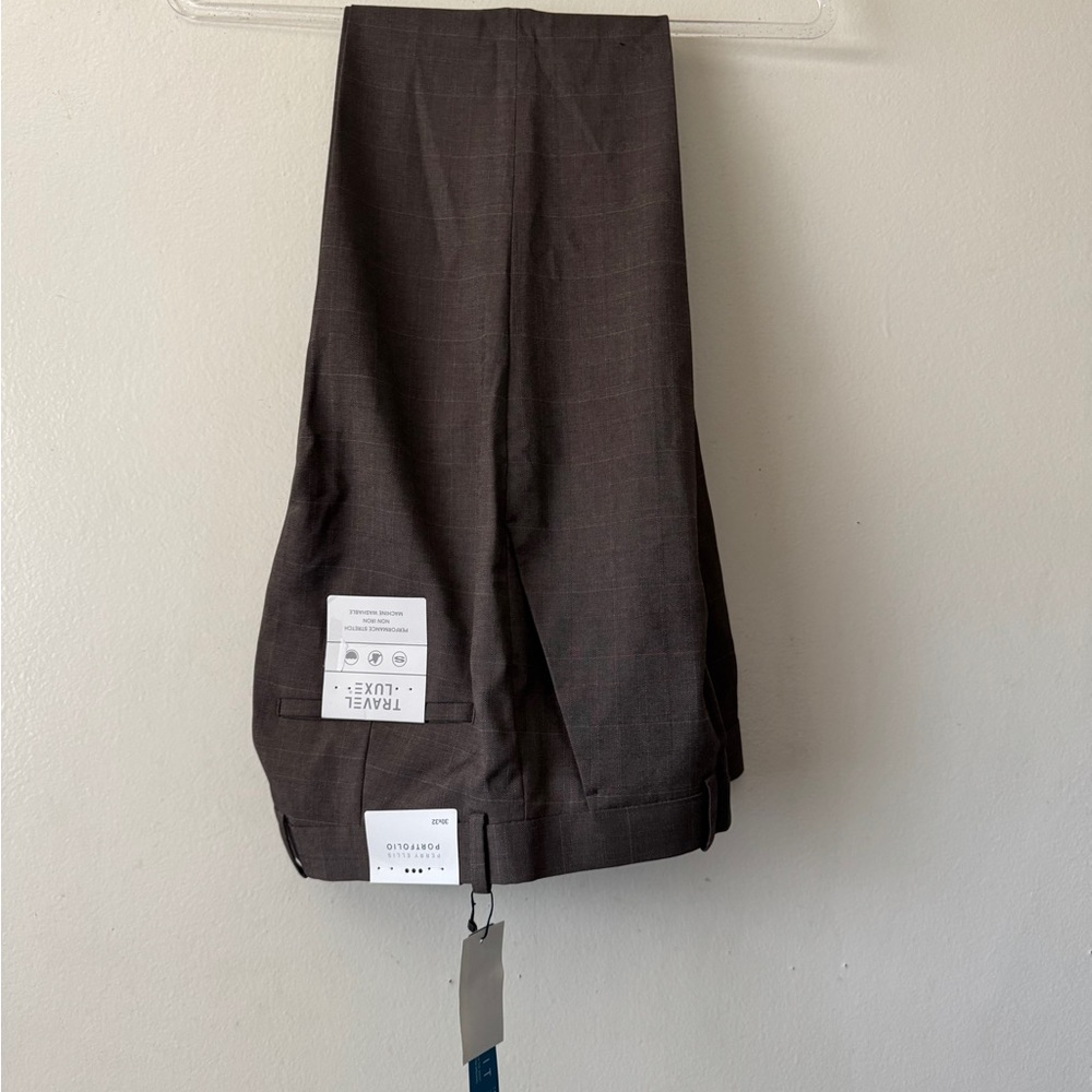 Perry Ellis Major Brown Slim Fit Pants